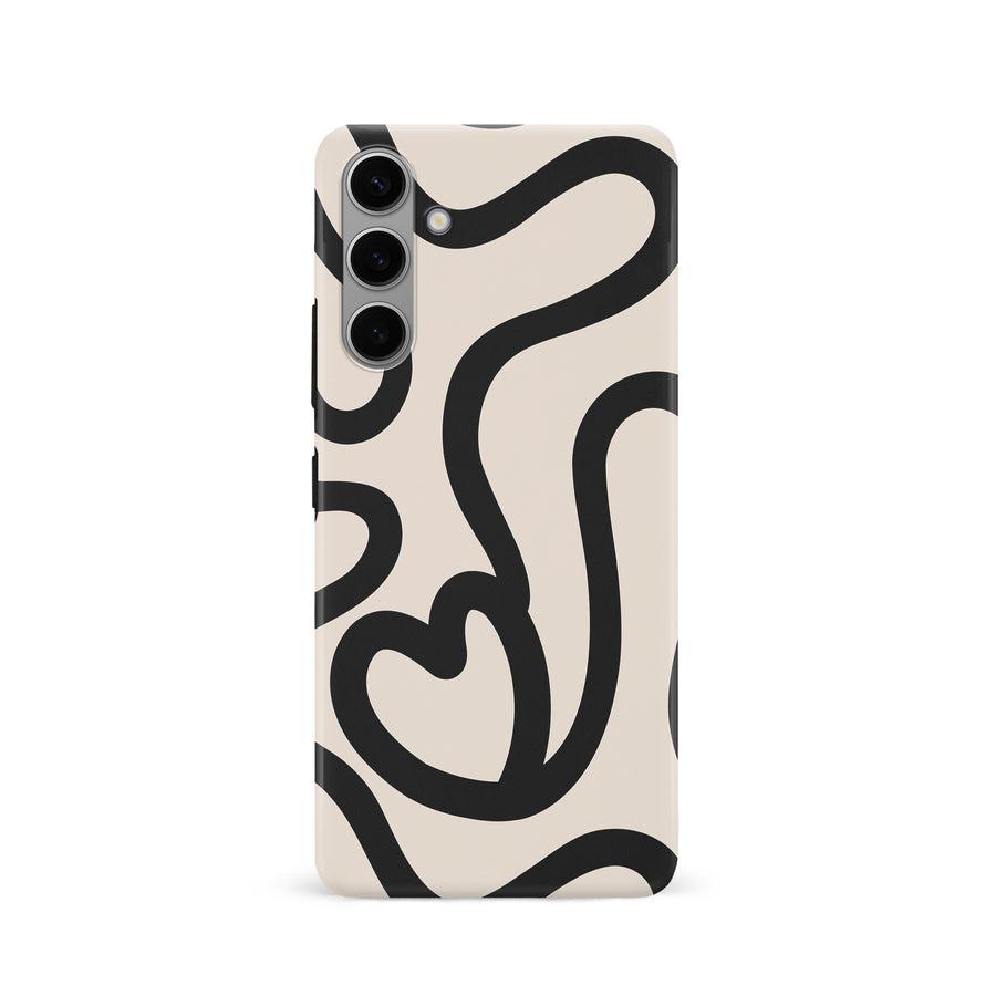 Modern Line Art Heart Abstract Phone Case