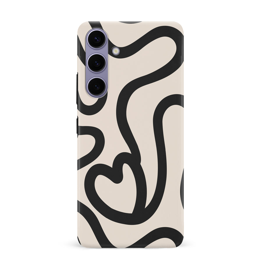 Modern Line Art Heart Abstract Phone Case