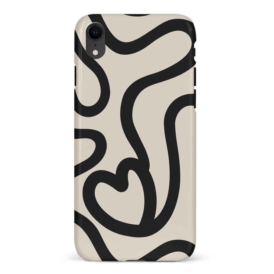 Modern Line Art Heart Abstract Phone Case