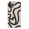iPhone 11 Pro Max Modern Line Art Heart Abstract Phone Case