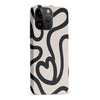 iPhone 15 Pro Max Modern Line Art Heart Abstract Phone Case