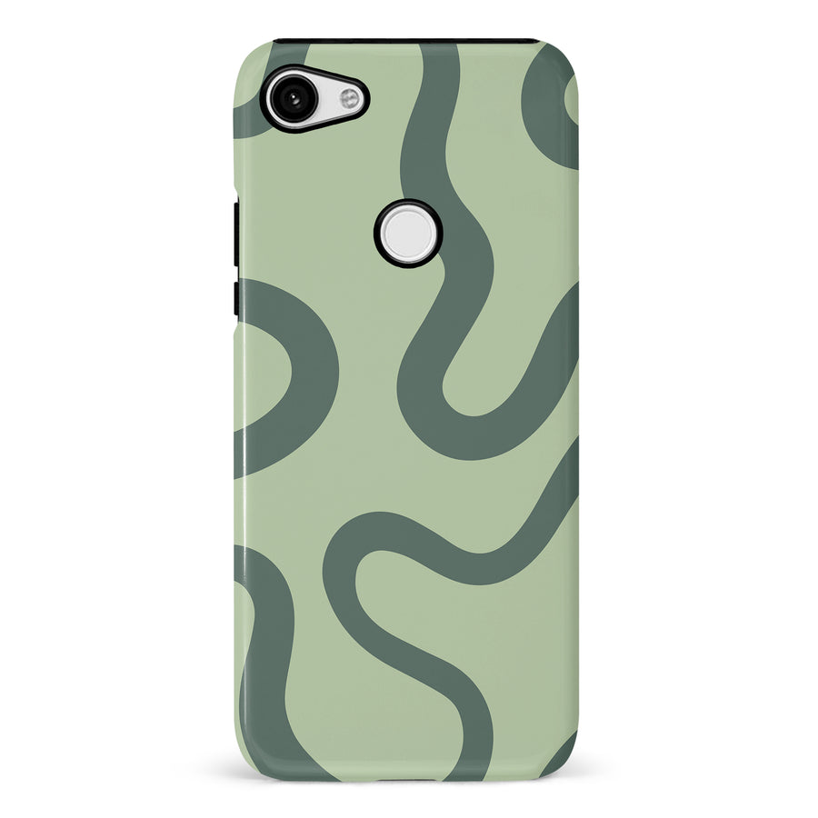 Modern Wavy Art Abstract Phone Case