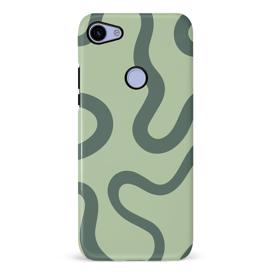 Modern Wavy Art Abstract Phone Case