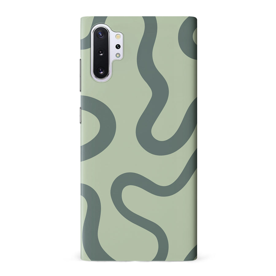 Samsung Galaxy Note 10 Plus Modern Wavy Art Abstract Phone Case