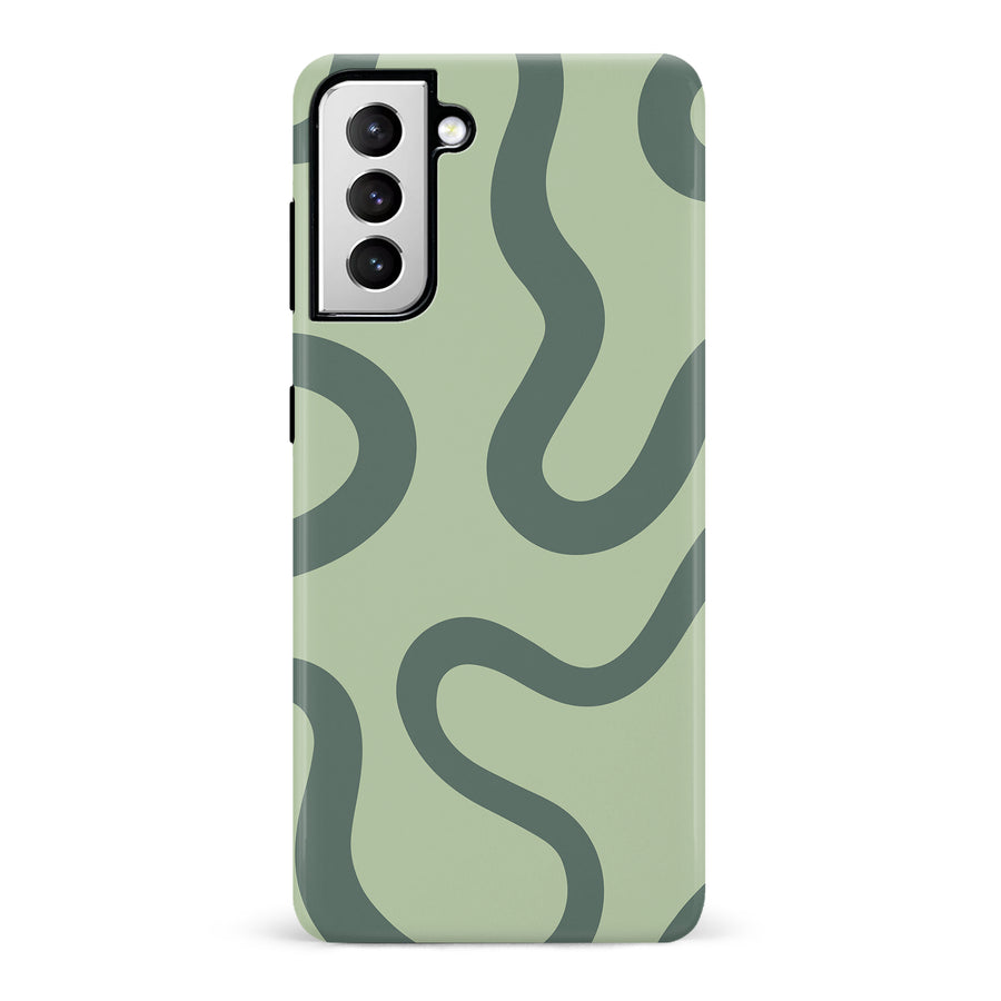 Modern Wavy Art Abstract Phone Case