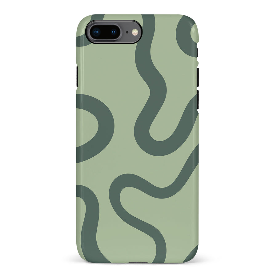 Modern Wavy Art Abstract Phone Case