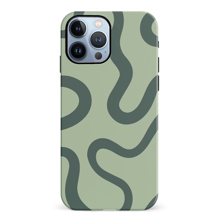 Modern Wavy Art Abstract Phone Case