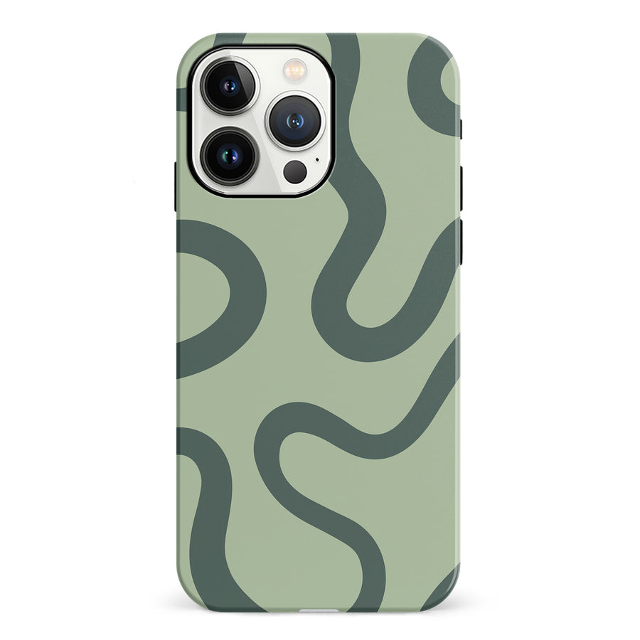 Modern Wavy Art Abstract Phone Case