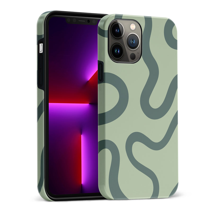 Modern Wavy Art Abstract Phone Case