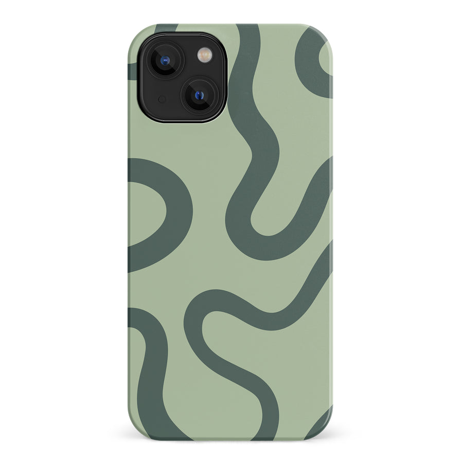 Modern Wavy Art Abstract Phone Case