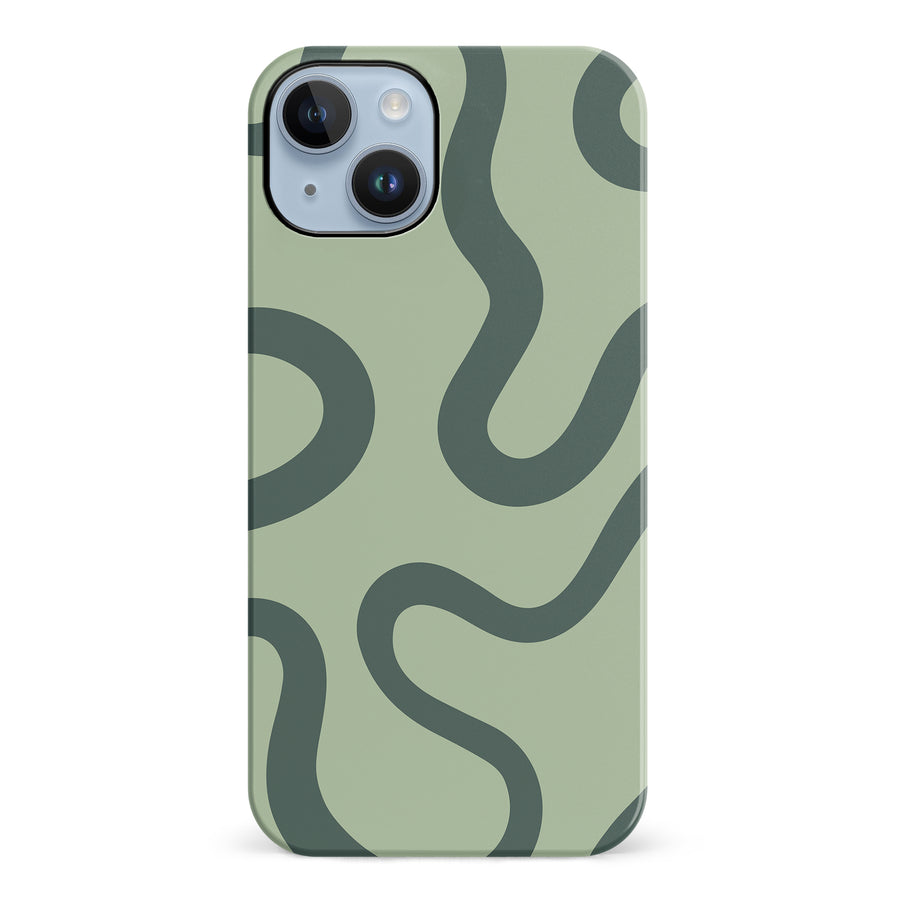 Modern Wavy Art Abstract Phone Case