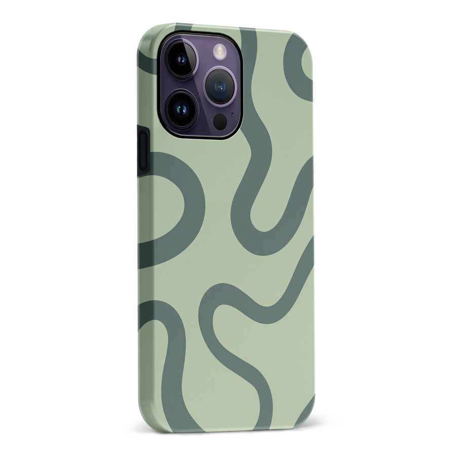 Modern Wavy Art Abstract Phone Case