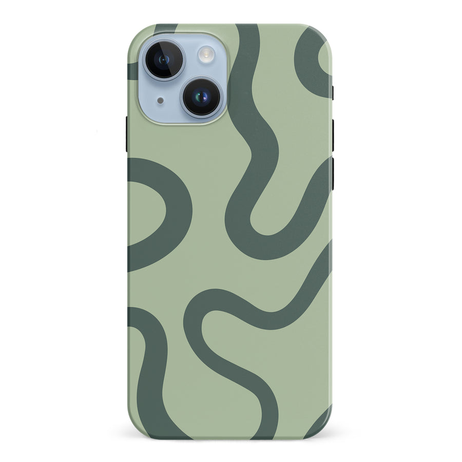 Modern Wavy Art Abstract Phone Case