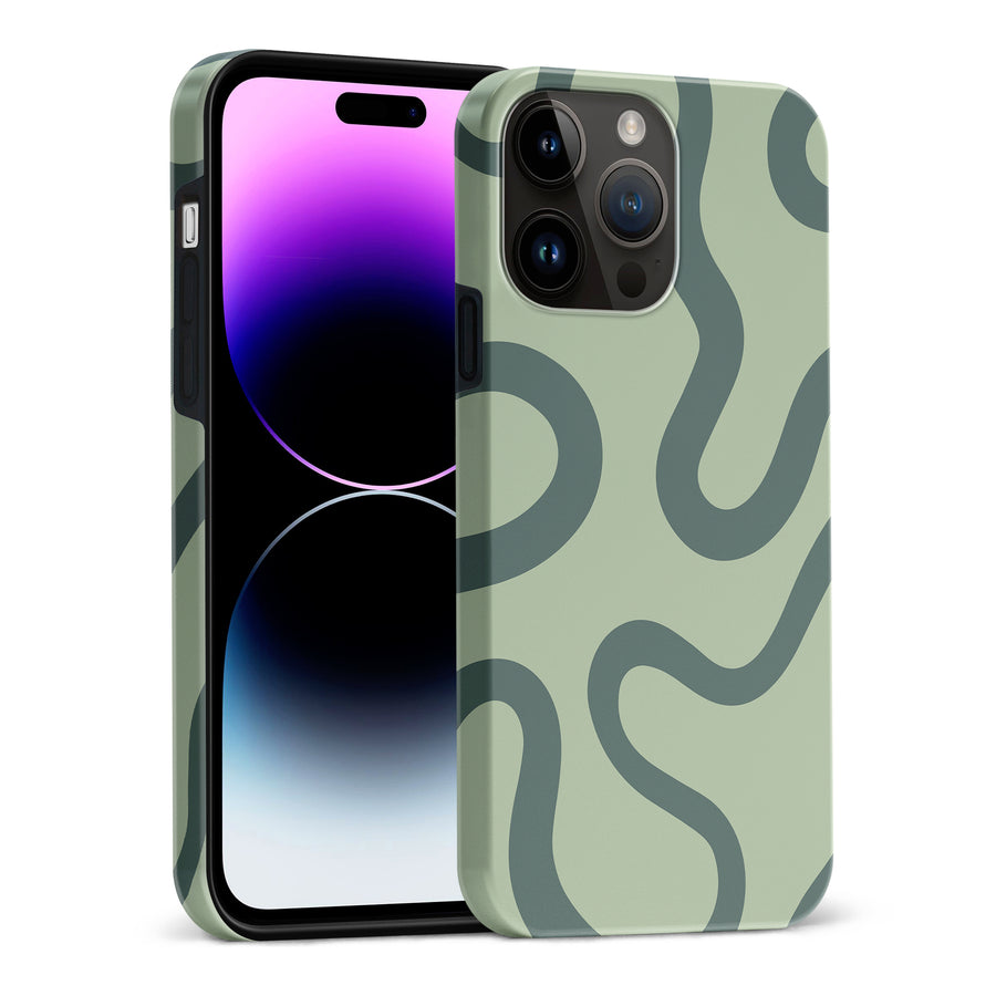 Modern Wavy Art Abstract Phone Case