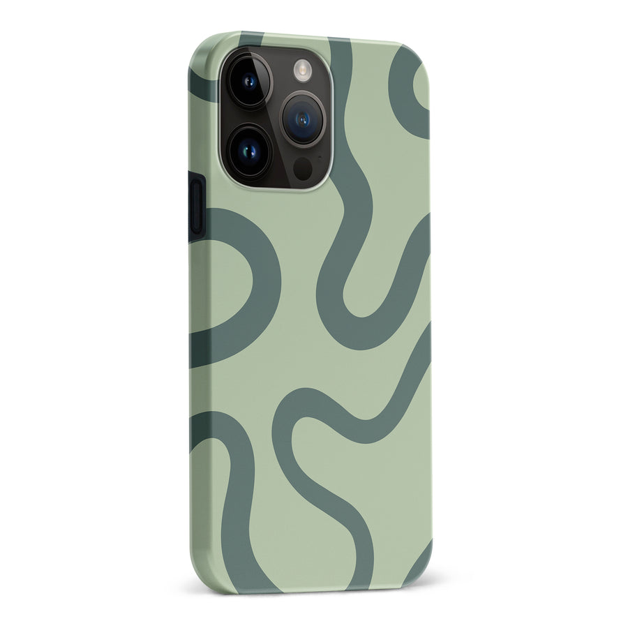 iPhone 15 Pro Max Modern Wavy Art Abstract Phone Case