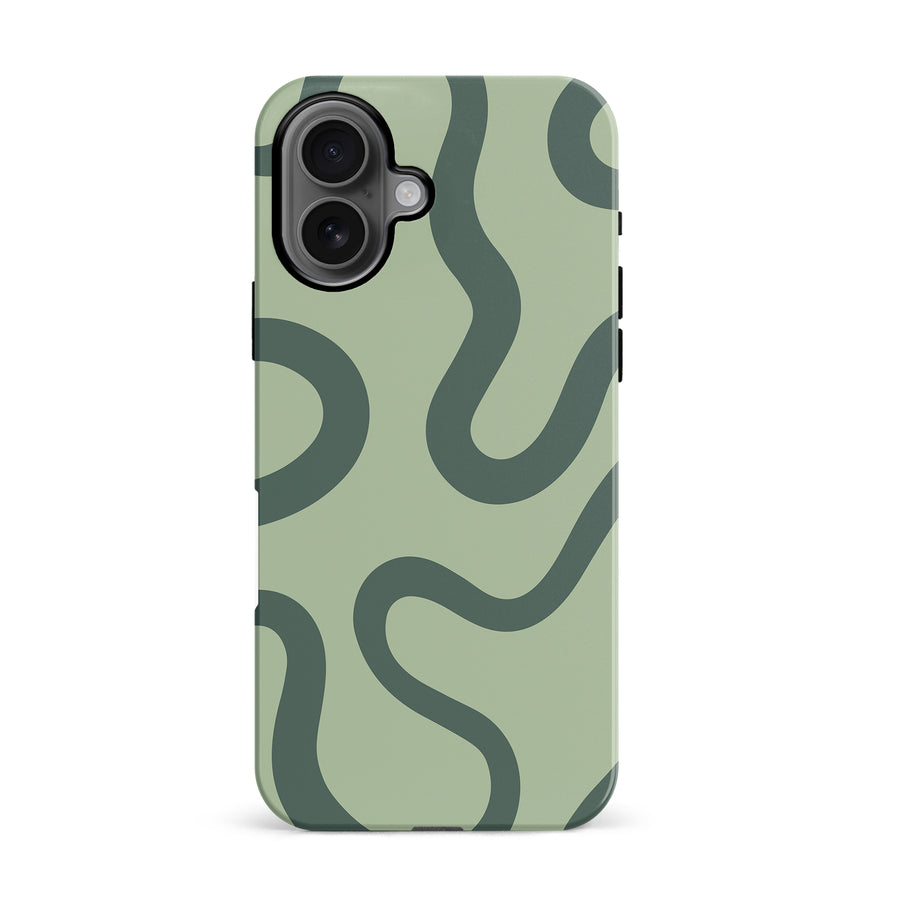 Modern Wavy Art Abstract Phone Case