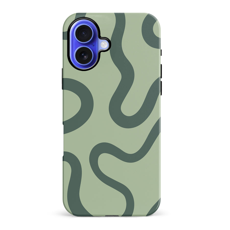 Modern Wavy Art Abstract Phone Case