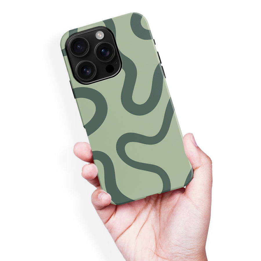 Modern Wavy Art Abstract Phone Case