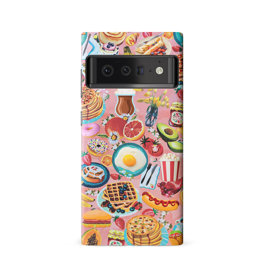 Vibrant Food Lover's Wallpaper Pattern Phone Case