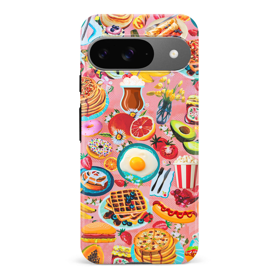 Vibrant Food Lover's Wallpaper Pattern Phone Case