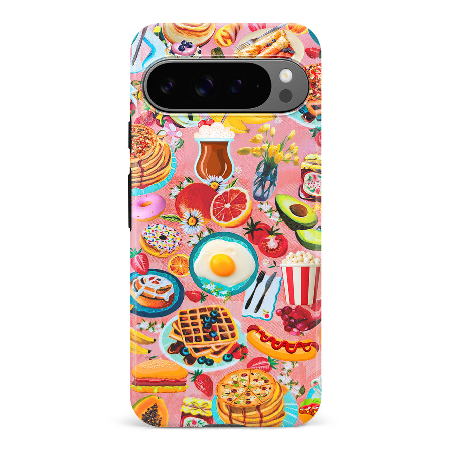 Vibrant Food Lover's Wallpaper Pattern Phone Case