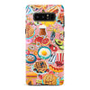 Samsung Galaxy Note 8 Vibrant Food Lover's Wallpaper Pattern Phone Case