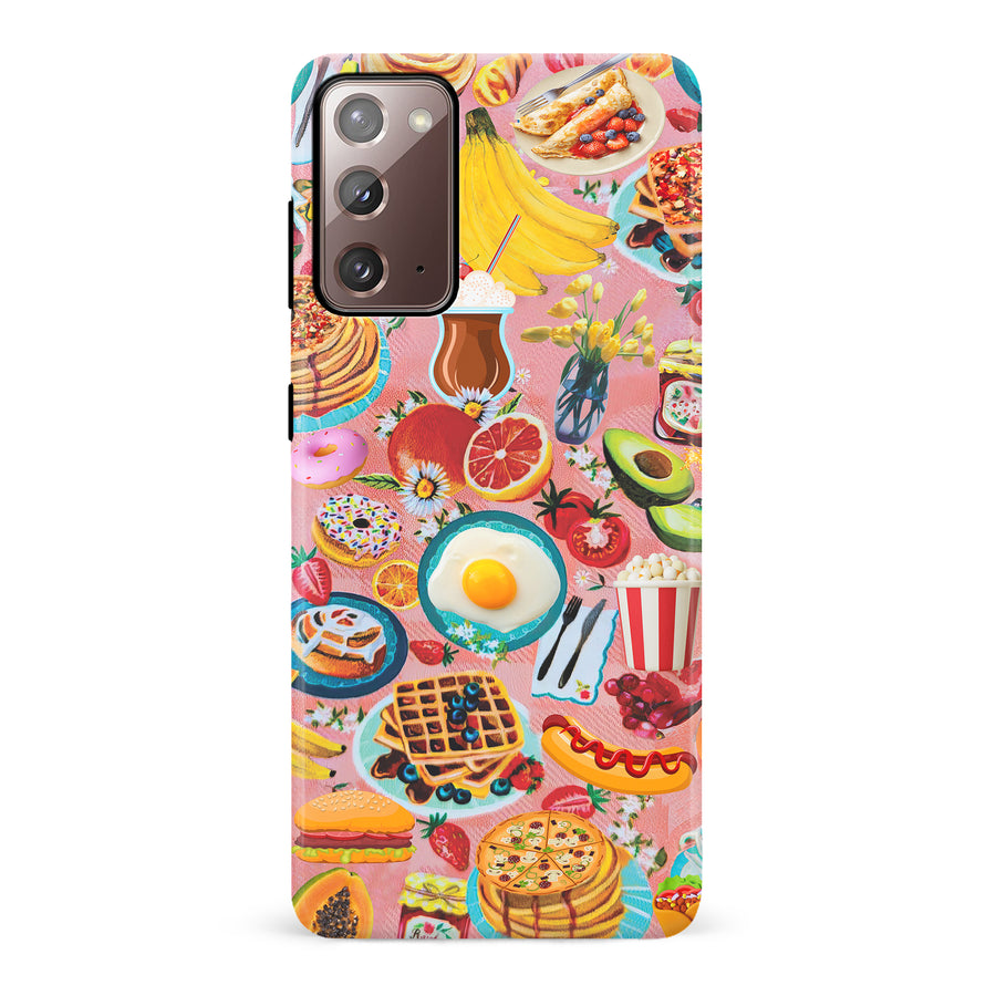 Samsung Galaxy Note 20 Vibrant Food Lover's Wallpaper Pattern Phone Case