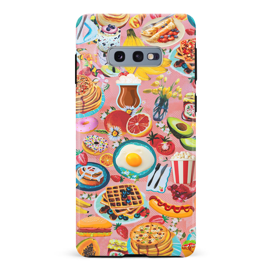 Vibrant Food Lover's Wallpaper Pattern Phone Case