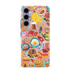 Samsung Galaxy S24 Plus Vibrant Food Lover's Wallpaper Pattern Phone Case