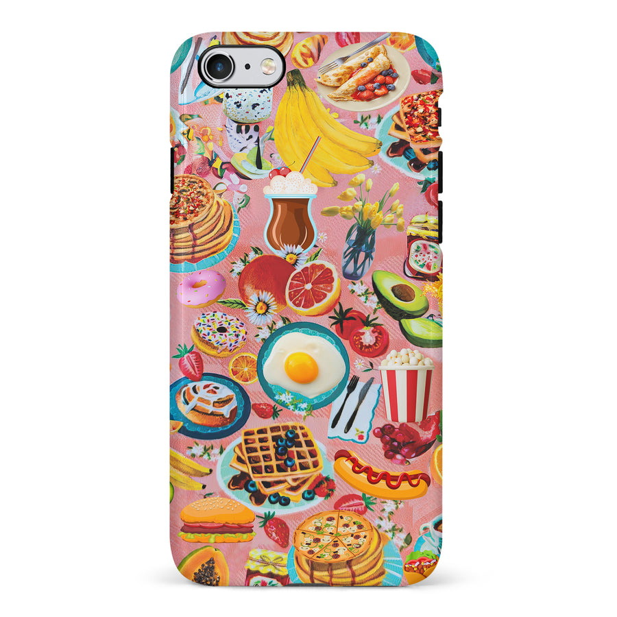 iPhone 6 Vibrant Food Lover's Wallpaper Pattern Phone Case