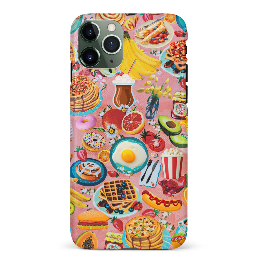 iPhone 11 Pro Vibrant Food Lover's Wallpaper Pattern Phone Case