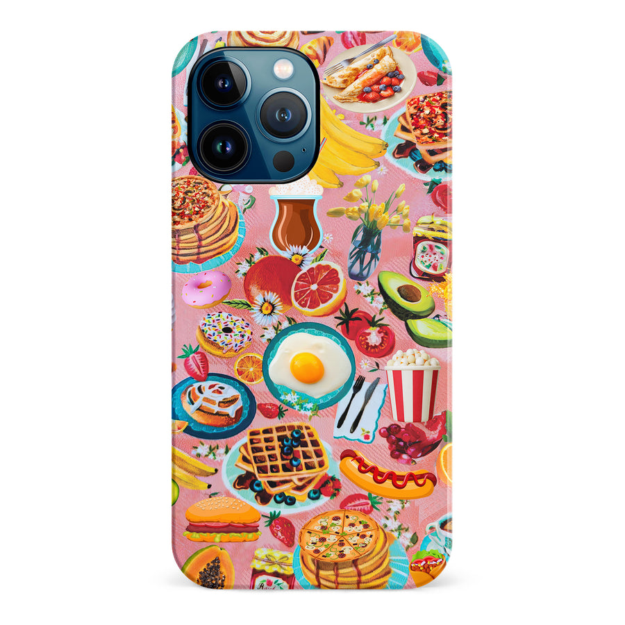 Vibrant Food Lover's Wallpaper Pattern Phone Case