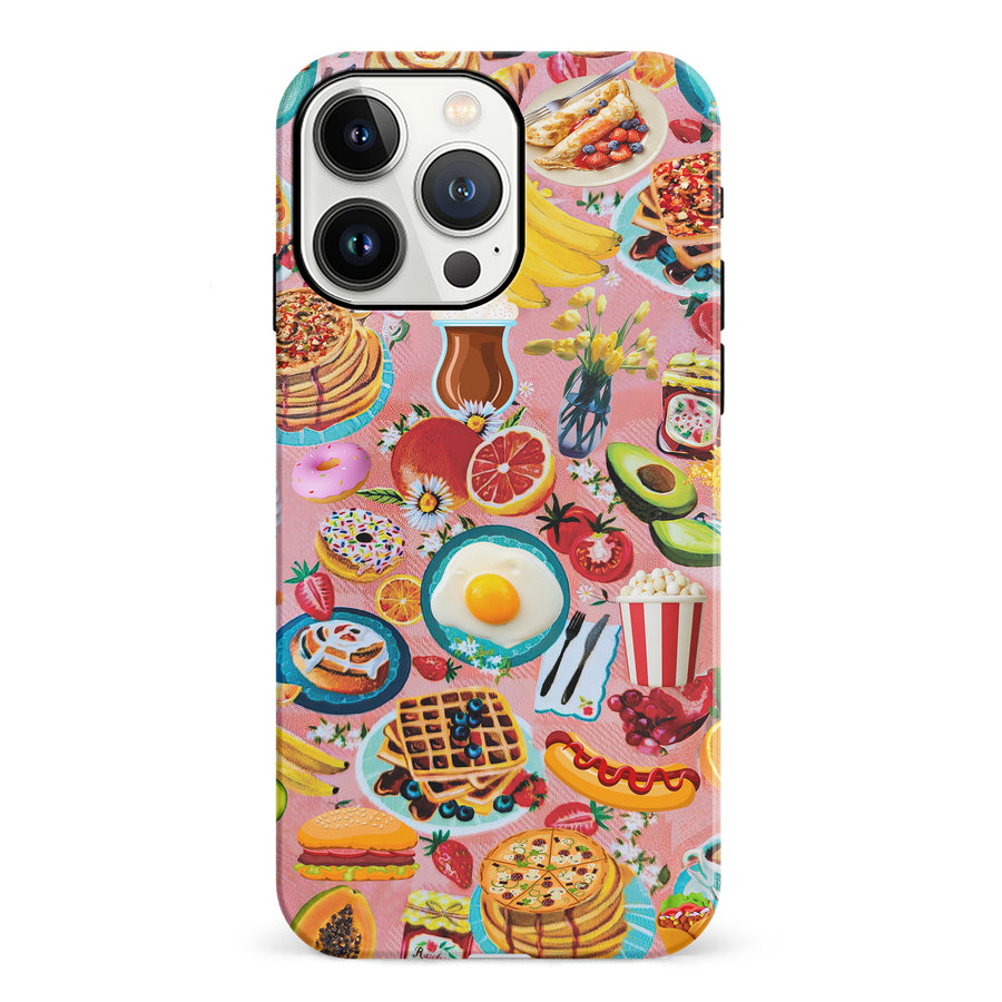 Vibrant Food Lover's Wallpaper Pattern Phone Case