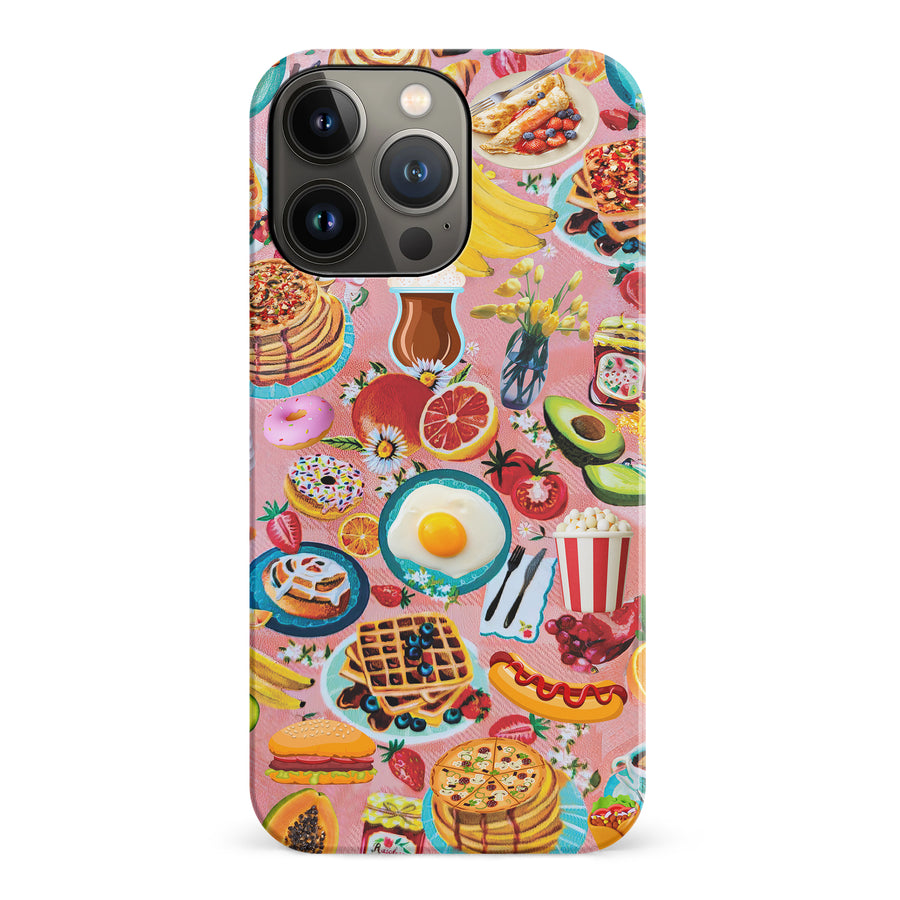 Vibrant Food Lover's Wallpaper Pattern Phone Case