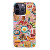 iPhone 14 Pro Max Vibrant Food Lover's Wallpaper Pattern Phone Case
