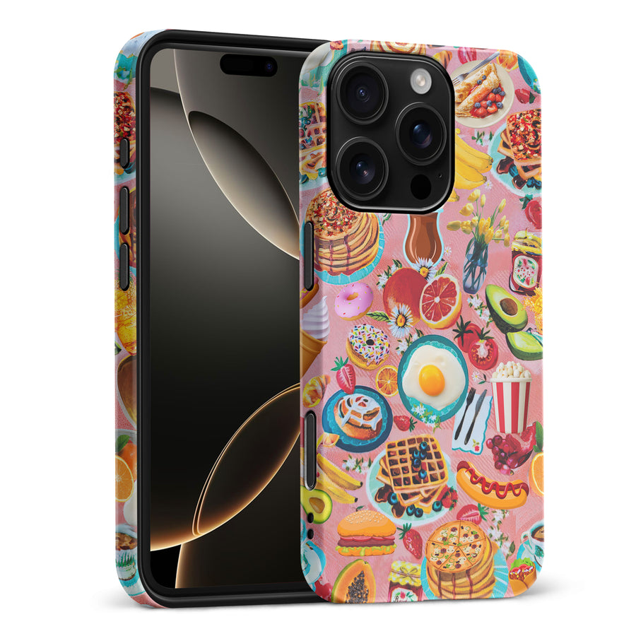 Vibrant Food Lover's Wallpaper Pattern Phone Case