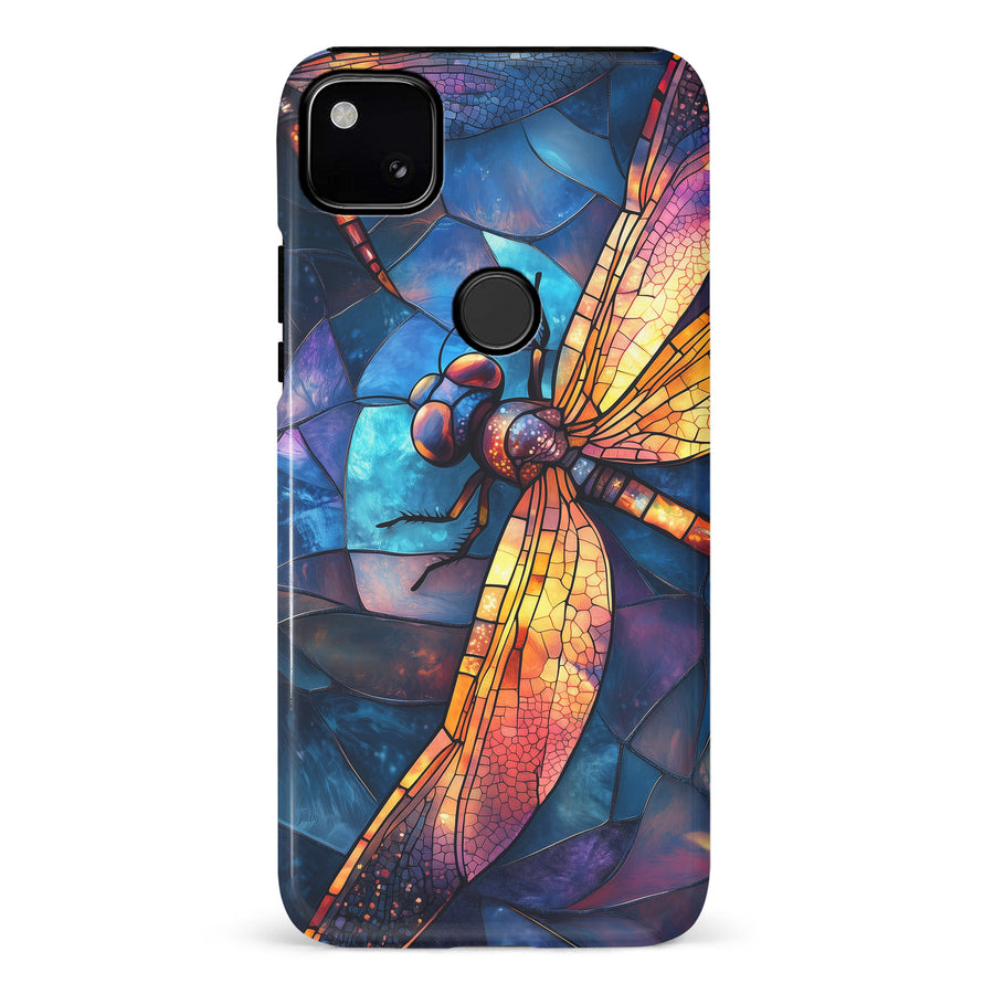 Enchanting Dragonfly Stained Glass Phone Case