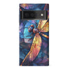 Google Pixel 6 Pro Enchanting Dragonfly Stained Glass Phone Case