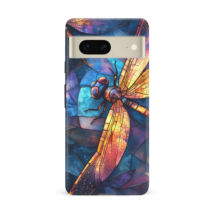 Enchanting Dragonfly Stained Glass Phone Case