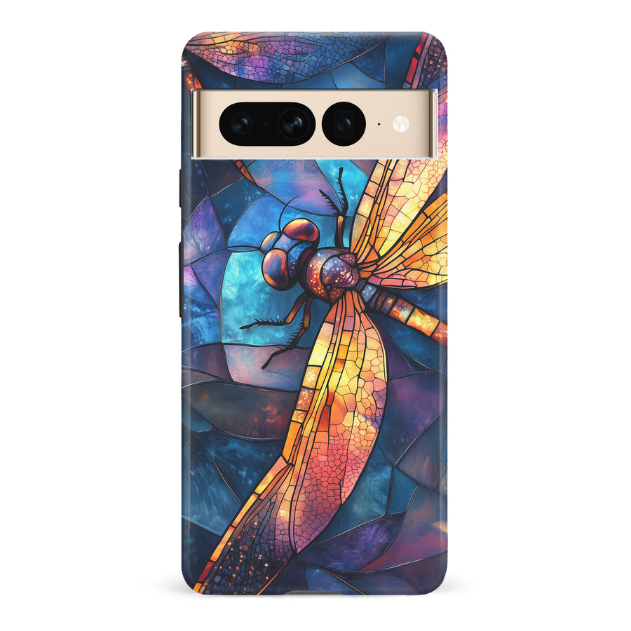 Enchanting Dragonfly Stained Glass Phone Case