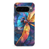 Google Pixel 9 Pro Enchanting Dragonfly Stained Glass Phone Case