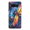 Samsung Galaxy Note 8 Enchanting Dragonfly Stained Glass Phone Case