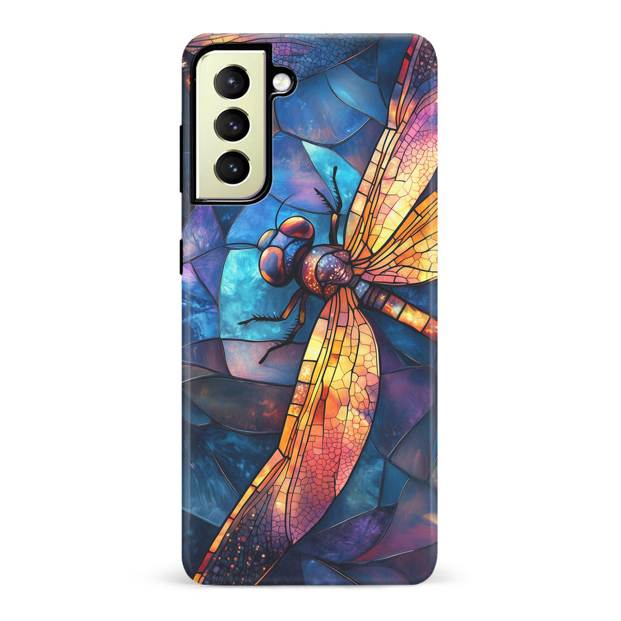 Enchanting Dragonfly Stained Glass Phone Case