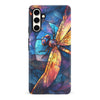 Samsung Galaxy S23 FE Enchanting Dragonfly Stained Glass Phone Case
