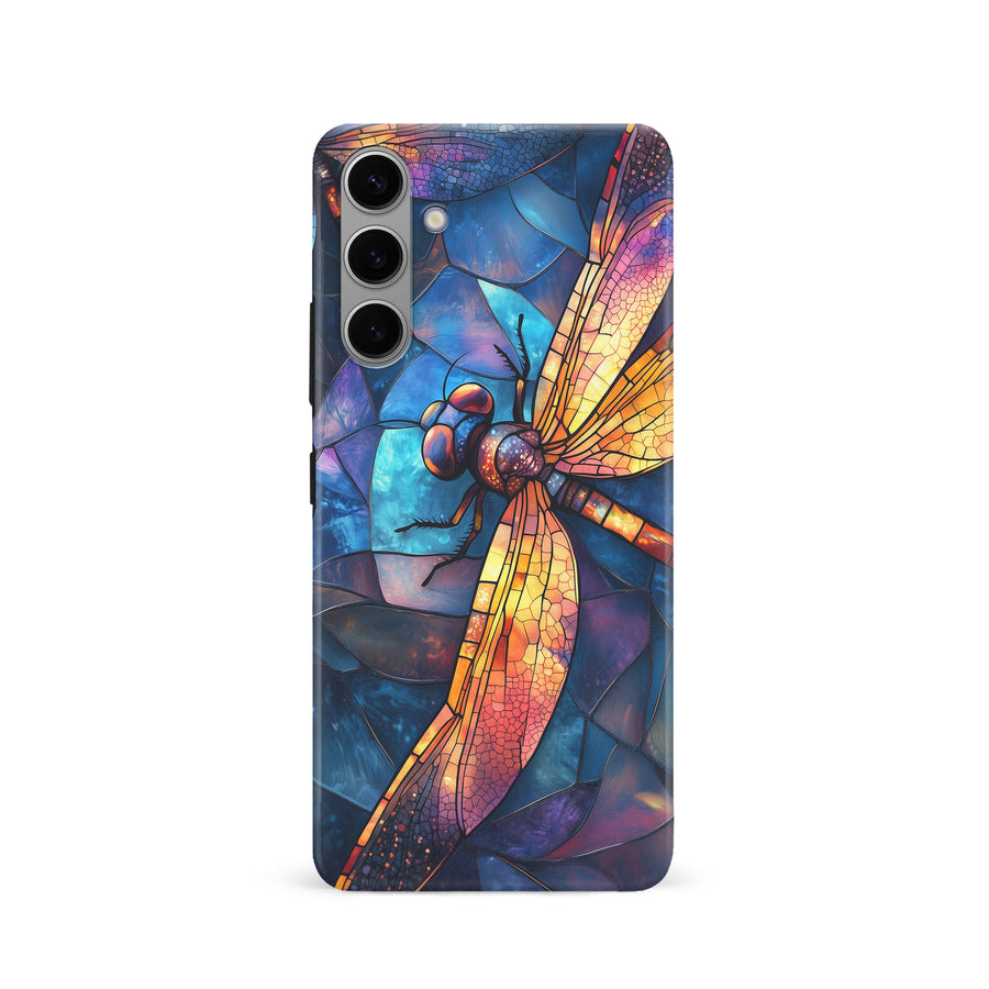 Enchanting Dragonfly Stained Glass Phone Case