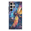 Samsung Galaxy S24 Ultra Enchanting Dragonfly Stained Glass Phone Case