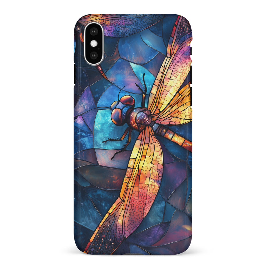 Enchanting Dragonfly Stained Glass Phone Case