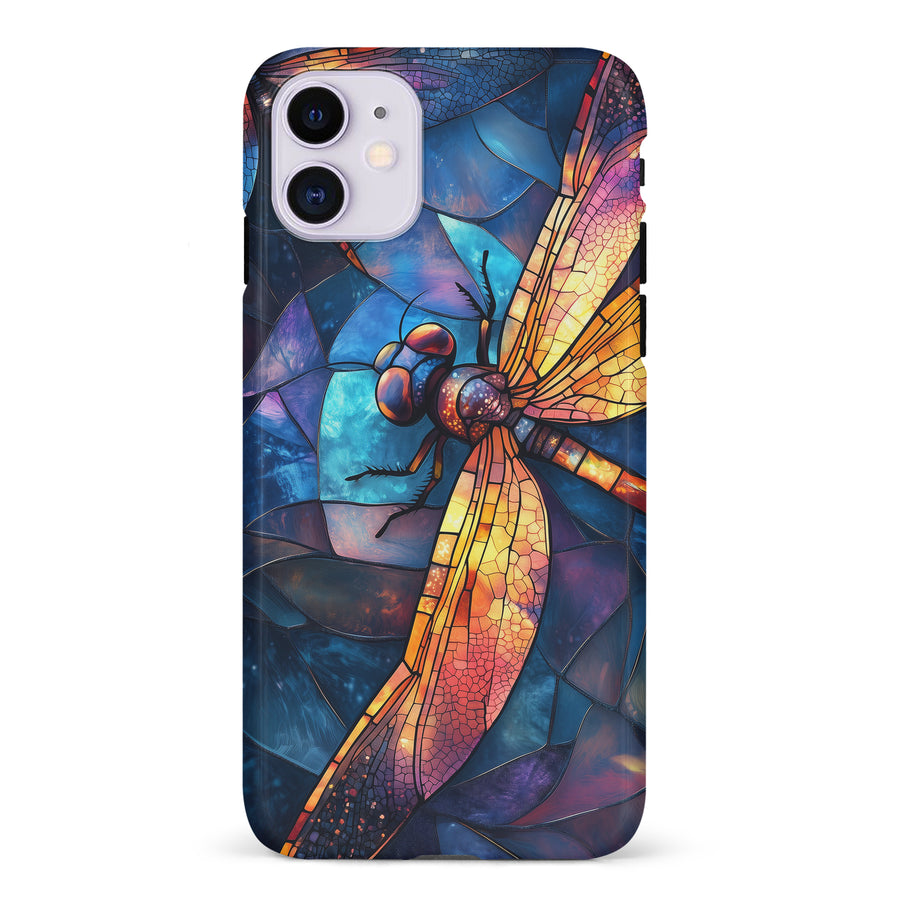 Enchanting Dragonfly Stained Glass Phone Case