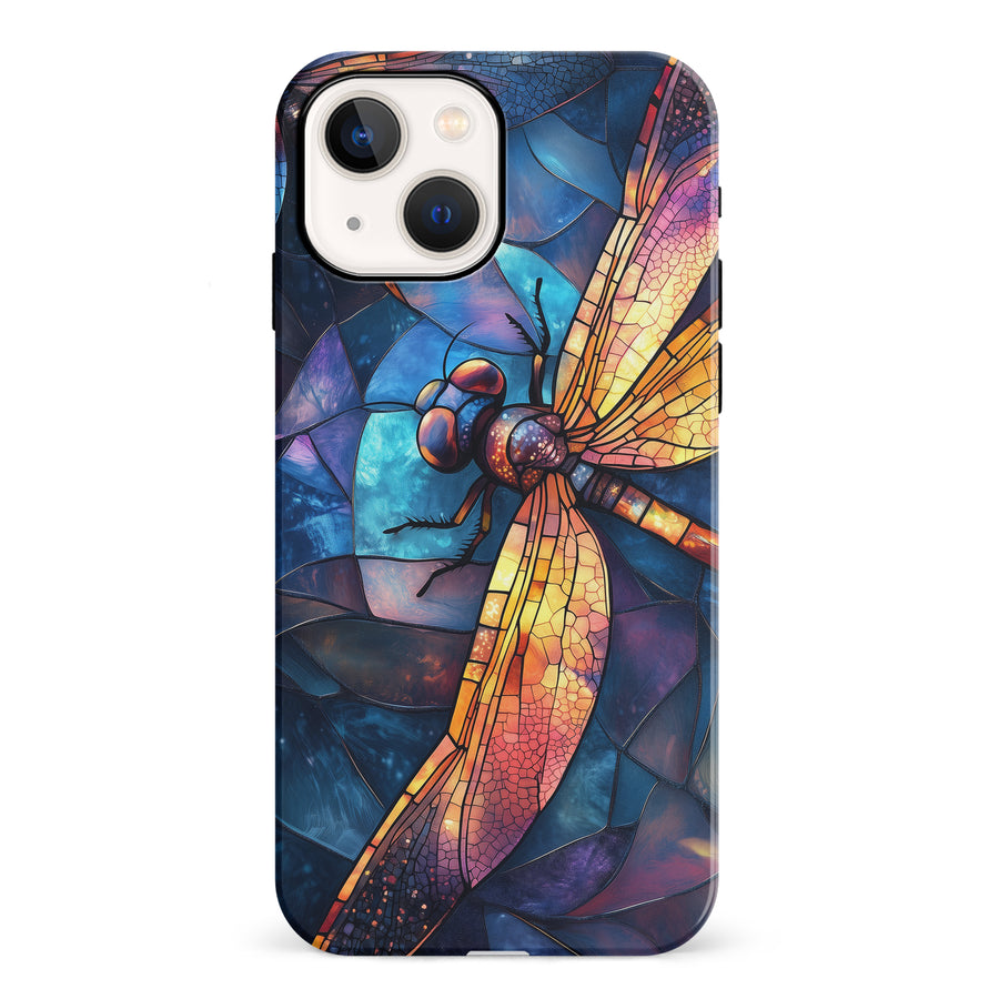 Enchanting Dragonfly Stained Glass Phone Case