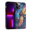 iPhone 14 Enchanting Dragonfly Stained Glass Phone Case